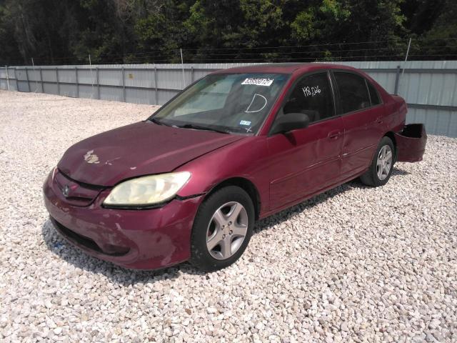 Photo 2 from auction – 2004 HONDA CIVIC EX with VIN 2HGES26864H541310