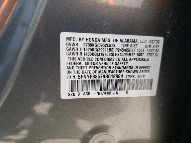 Foto 14 de la subasta – 2009 HONDA PILOT EXL con VIN 5FNYF38579B018884