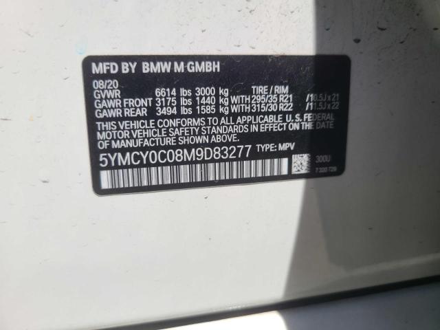 Photo 10 from auction – 2021 BMW X6 M with VIN 5YMCY0C08M9D83277