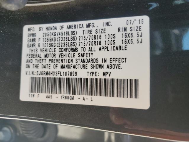 Photo 14 from auction – 2015 HONDA CR-V LX with VIN 5J6RM4H33FL107899
