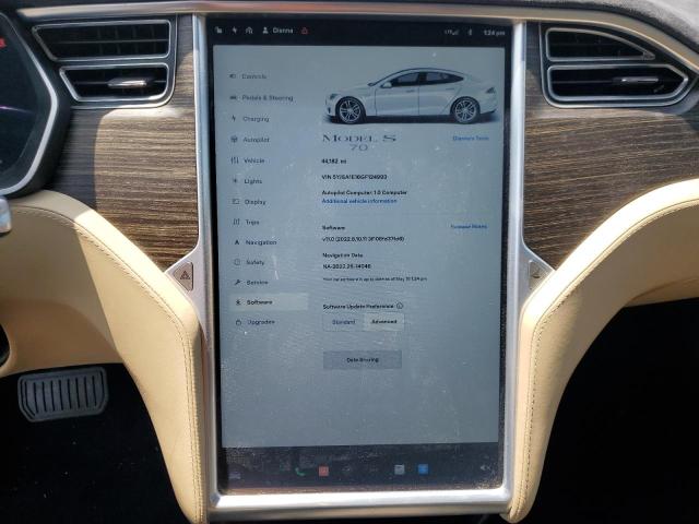 Photo 9 from auction – 2016 TESLA MODEL S with VIN 5YJSA1E16GF124993