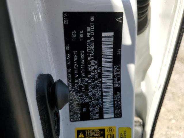 Photo 14 from auction – 2015 TOYOTA HIGHLANDER with VIN 5TDKKRFH2FS046116