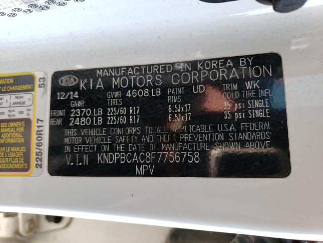 Photo 14 from auction – 2015 KIA SPORTAGE L with VIN KNDPBCAC8F7756758