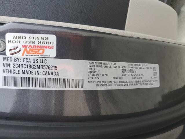 Foto 14 de la subasta – 2021 CHRYSLER PACIFICA T con VIN 2C4RC1BG2MR576215