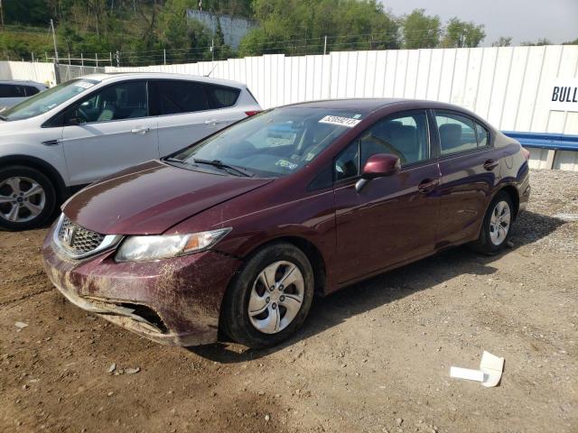 HONDA CIVIC LX 2013 with VIN 19XFB2F5XDE289453 - Photo from auction