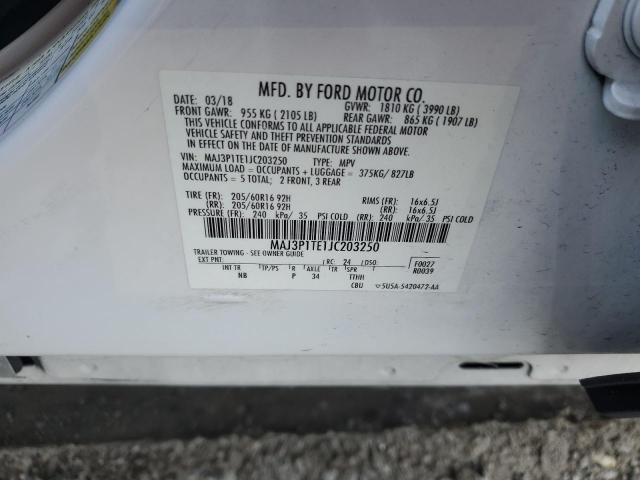 Photo 14 from auction – 2018 FORD ECOSPORT S with VIN MAJ3P1TE1JC203250