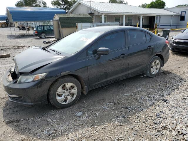 HONDA CIVIC LX 2015 with VIN 19XFB2F56FE113292 - Photo from auction