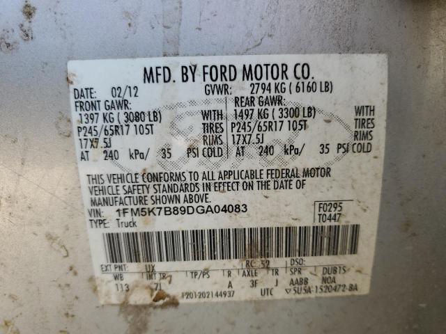 Photo 14 from auction – 2013 FORD EXPLORER with VIN 1FM5K7B89DGA04083