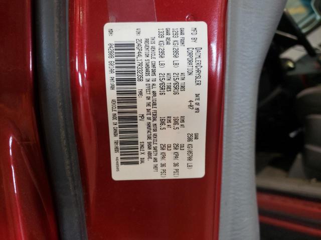 Photo 14 from auction – 2007 DODGE GRAND CARA with VIN 2D4GP44L17R332358