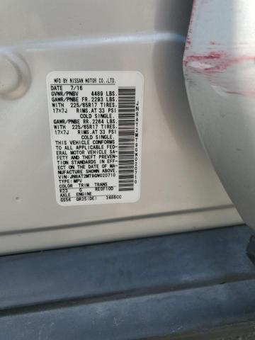Photo 14 from auction – 2016 NISSAN ROGUE S with VIN JN8AT2MT9GW020710