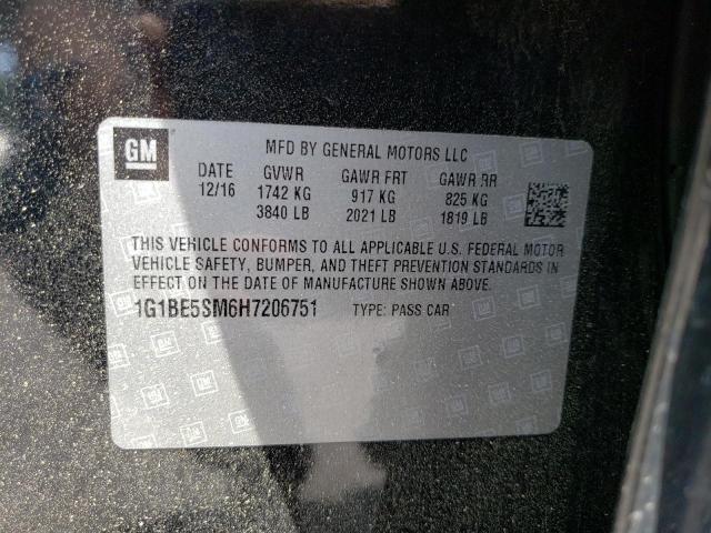 Photo 10 from auction – 2017 CHEVROLET CRUZE LT with VIN 1G1BE5SM6H7206751