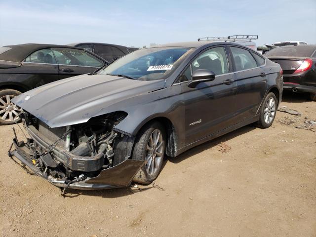 FORD FUSION SE 2017 with VIN 3FA6P0LU9HR323825 - Photo from auction