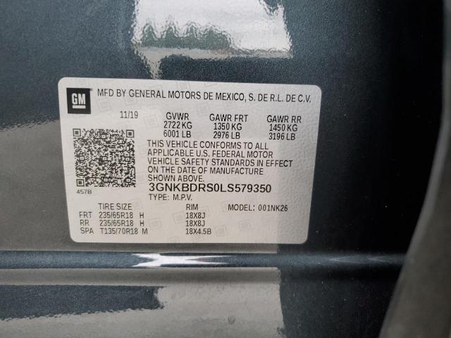 Photo 14 from auction – 2020 CHEVROLET BLAZER 3LT with VIN 3GNKBDRS0LS579350