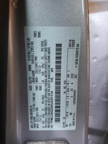 Photo 14 from auction – 2019 FORD ESCAPE SE with VIN 1FMCU9GD2KUC01114