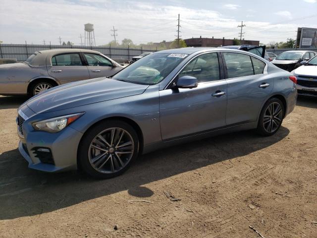 INFINITI Q50 BASE 2014 with VIN JN1BV7AR5EM685227 - Photo from auction