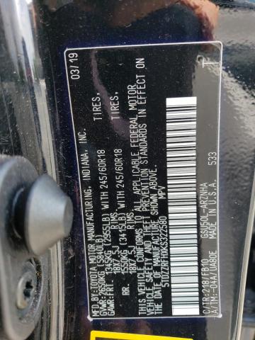 Photo 14 from auction – 2019 TOYOTA HIGHLANDER with VIN 5TDZZRFHXKS322580