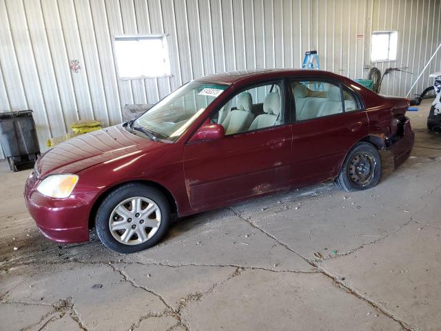 HONDA CIVIC EX 2003 with VIN 2HGES26793H587543 - Photo from auction