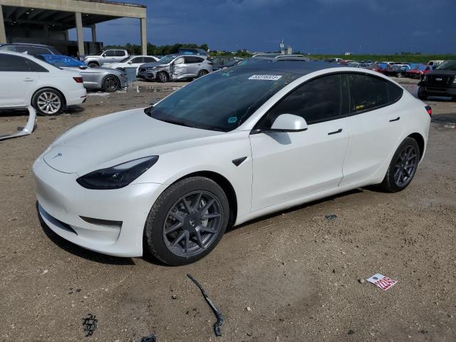 TESLA MODEL 3 2022 with VIN 5YJ3E1EB6NF195187 - Photo from auction