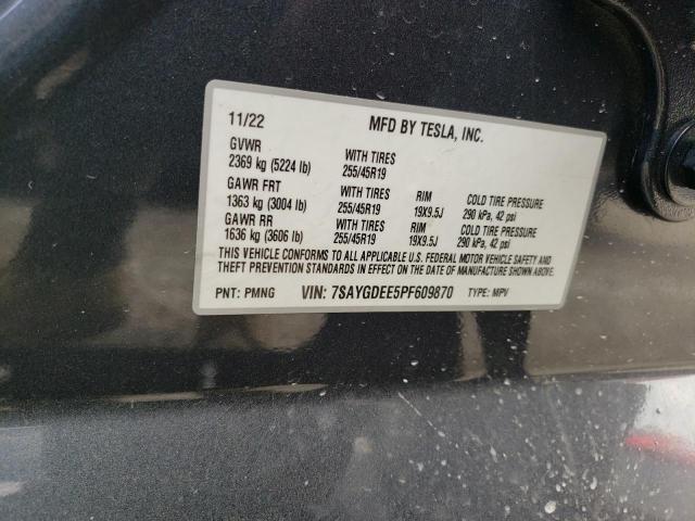 Photo 14 from auction – 2023 TESLA MODEL Y with VIN 7SAYGDEE5PF609870