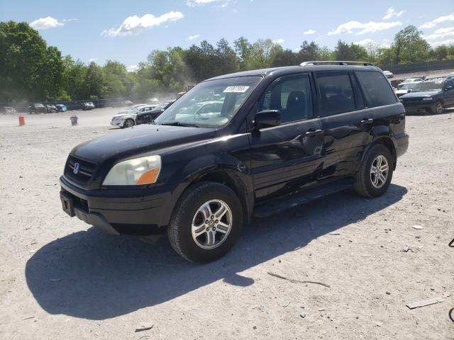 HONDA PILOT EXL 2004 with VIN 5FNYF18534B006907 - Photo from auction