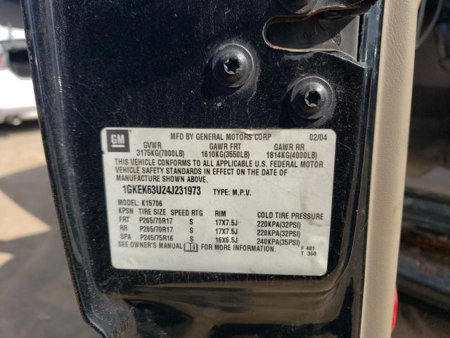 Photo 14 from auction – 2004 GMC YUKON DENA with VIN 1GKEK63U24J231973