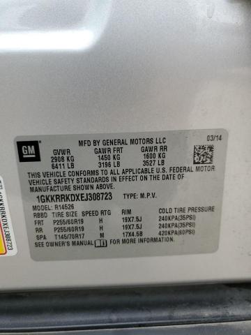 Photo 14 from auction – 2014 GMC ACADIA SLT with VIN 1GKKRRKDXEJ308723