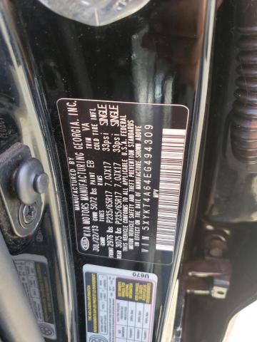 Photo 14 from auction – 2014 KIA SORENTO LX with VIN 5XYKT4A64EG494309