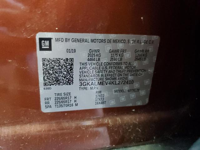 Photo 14 from auction – 2019 GMC TERRAIN SL with VIN 3GKALMEV4KL272410