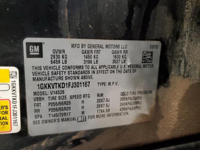 Photo 14 from auction – 2015 GMC ACADIA DEN with VIN 1GKKVTKD1FJ301167