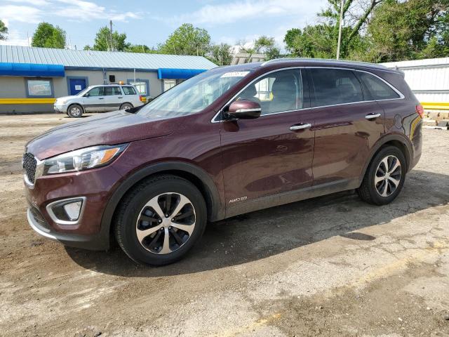 KIA SORENTO EX 2016 with VIN 5XYPHDA55GG134371 - Photo from auction