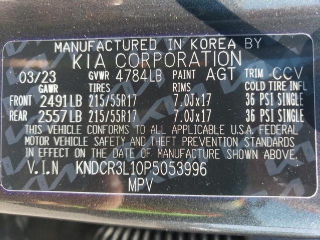 Photo 14 from auction – 2023 KIA NIRO WIND with VIN KNDCR3L10P5053996