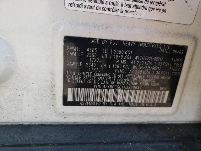 Foto 14 de la subasta – 2010 SUBARU OUTBACK 2. con VIN 4S4BRCGC4A3310647