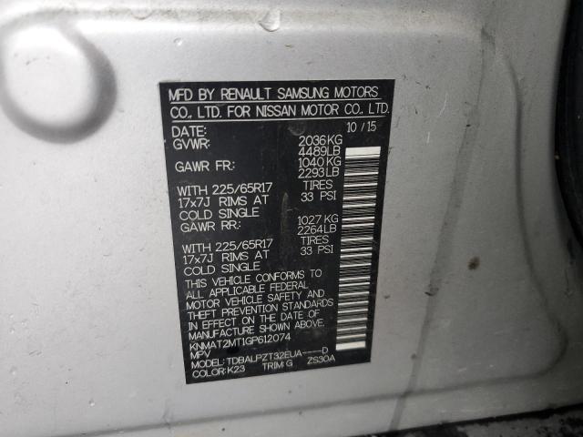 Photo 14 from auction – 2016 NISSAN ROGUE S with VIN KNMAT2MT1GP612074