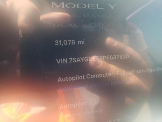 Photo 9 from auction – 2023 TESLA MODEL Y with VIN 7SAYGDEE9PF637820