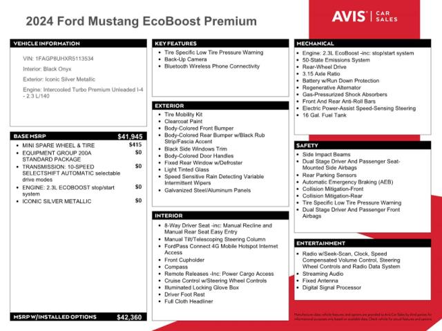 Photo 12 from auction – 2024 FORD MUSTANG with VIN 1FAGP8UHXR5113534