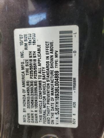 Photo 14 from auction – 2008 HONDA ELEMENT SC with VIN 5J6YH18938L004889