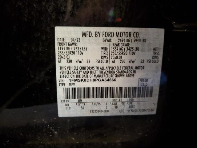 Photo 14 from auction – 2023 FORD EXPLORER X with VIN 1FMSK8DH8PGA64866