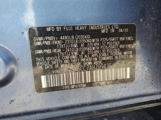 Photo 14 from auction – 2010 SUBARU FORESTER 2 with VIN JF2SH6CC7AH799435