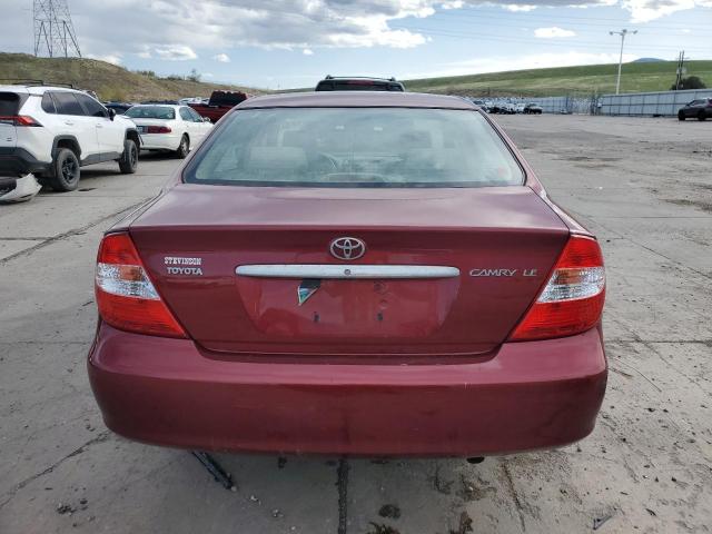 Photo 6 from auction – 2002 TOYOTA CAMRY LE with VIN JTDBE32K320109467