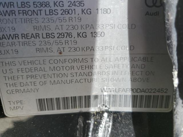Photo 14 from auction – 2013 AUDI Q5 PREMIUM with VIN WA1LFAFP0DA022452