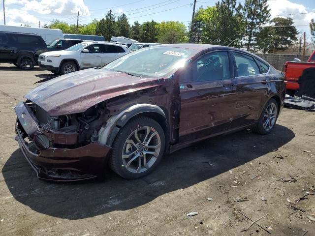FORD FUSION SE 2017 with VIN 3FA6P0T90HR398439 - Photo from auction