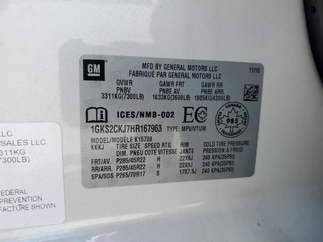 Photo 14 from auction – 2017 GMC YUKON DENA with VIN 1GKS2CKJ7HR167963