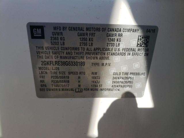 Photo 14 from auction – 2016 GMC TERRAIN DE with VIN 2GKFLRE38G6330189