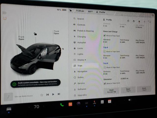 Photo 9 from auction – 2023 TESLA MODEL Y with VIN 7SAYGDEF4PF585022