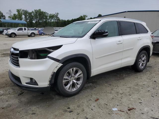 TOYOTA HIGHLANDER 2015 with VIN 5TDKKRFH0FS109391 - Photo from auction