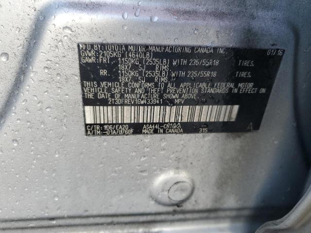 Photo 14 from auction – 2016 TOYOTA RAV4 LIMIT with VIN 2T3DFREV1GW433941