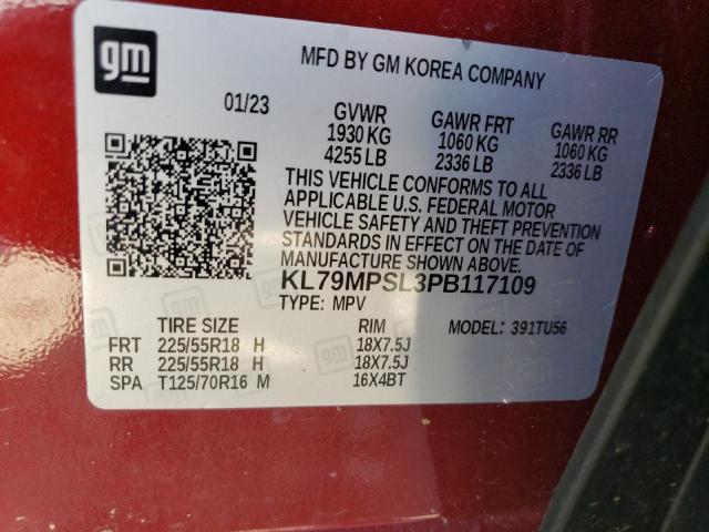 Photo 14 from auction – 2023 CHEVROLET TRAILBLAZE with VIN KL79MPSL3PB117109