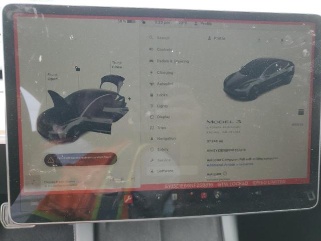 Photo 9 from auction – 2022 TESLA MODEL 3 with VIN 5YJ3E1EB9NF258816