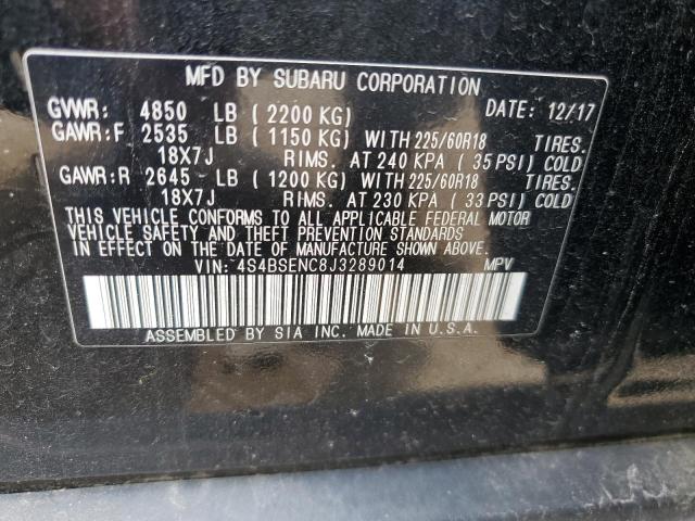 Photo 14 from auction – 2018 SUBARU OUTBACK 3. with VIN 4S4BSENC8J3289014