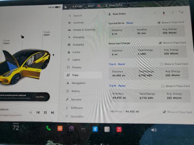 Photo 9 from auction – 2021 TESLA MODEL 3 with VIN 5YJ3E1EA6MF018760